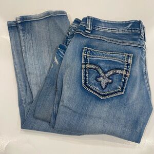 Chic Women's Skinny Jeans in Light Blue